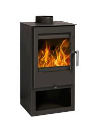 HAAS SOHN Valetto schwarz mit Holzfach 