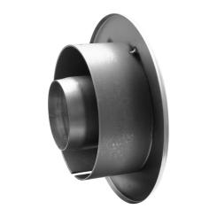 Ofenrohr 80 mm Wandrosette mit Erweiterung auf 150 mm 