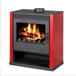 Rubin BS Kaminofen wasserführend rot 