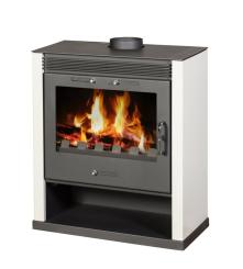 Rubin BS Kaminofen wasserführend weiß 