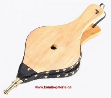 Blasebalg Holz mit Messing ca. 17 x 42 cm 