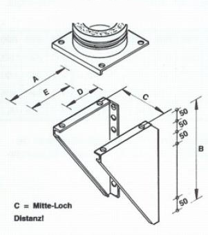 Konsolbleche aus Edelstahl Bertrams DW Edelstahlschornstein Ø 150 mm 